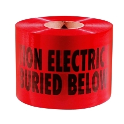 Standard Non-Detectable Tape,  Black Ink/Red