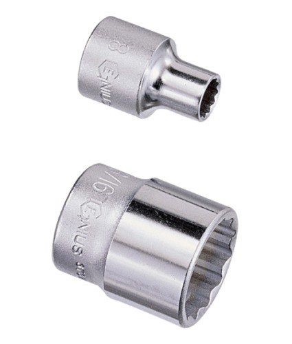 Socket 1/4 X 3/8'' Dr. 12-Pt