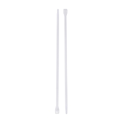 46-308 Bent Tip Cable Tie, 8 in L x 0.17 in W x 0.055 in THK, Nylon, Natural