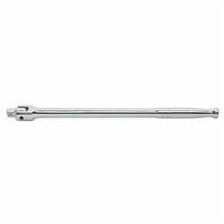 Breaker Bar, 3/8 in Drive, 12 in OAL, ASME B107.10, Alloy Steel, Polished Chrome