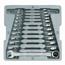 Long Length Combination Ratcheting Wrench Set, 12 Pieces