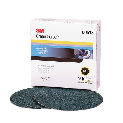 Green Corps, Hookit, Regalite, Disc, 00513, 60, E-weight, 6 in (15.24 cm)