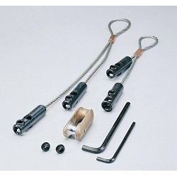 629 Wire Grip Kit, 3/8 in Cable, 1/4 in Dia Eye, 6500 lb Load, Galvanized Steel
