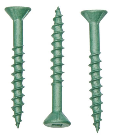 8 X 1-1/2 Flat Socket Green Decking Wood Screws