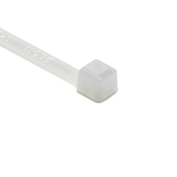 Type T18R Standard Cable Tie, 4 in L x 0.1 in W x 0.039 in THK, Polyamide 6.6, Natural