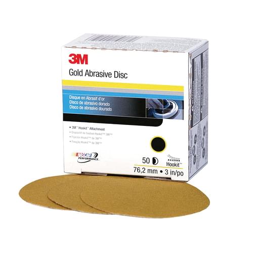 Hookit, Gold Disc, 216U, 00912, P500, A-weight, 3 in (7.6 cm)