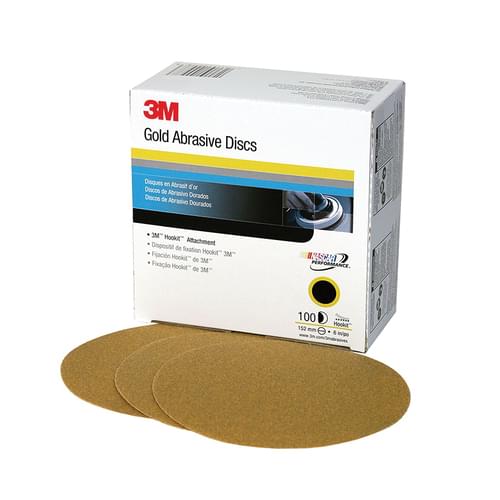 Hookit, Gold Disc, 236U, 00983, P80, C-weight, 6 in (15.24 cm)
