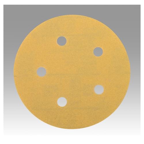 Hookit, Gold Film Disc, 255L, grade 150, 5 in x NH (127 mm x NH)