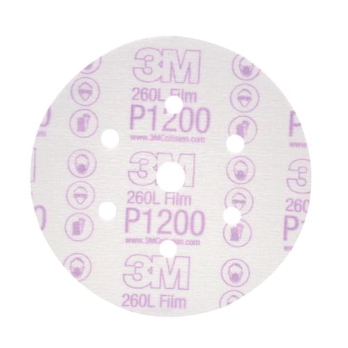 Hookit, Finishing Film Disc Dust Free, 260L, 01068, P1200, 6 in (15.24 cm)