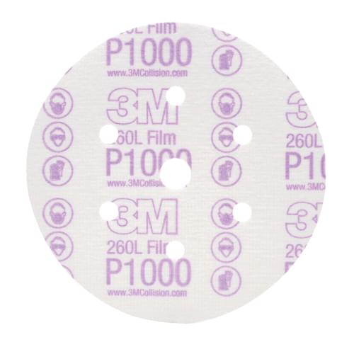 Hookit, Finishing Film Disc Dust Free, 260L, 01069, P1000, 6 in (15.24 cm)