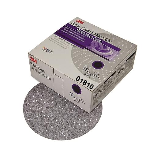Hookit, Purple Clean Sanding Disc, 334U, 01810, P500, C-weight, 6 in (15.24 cm)