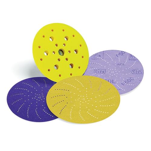 3M Xtract, Film Disc 360L, P320,3 mil (0.0762 mm), 5 in (127.0 mm), 100/Carton, 500 /Case