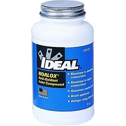 Heavy Duty Anti-Oxidant Compound With Brush in Cap, 8 oz Bottle, Gray, 1.04