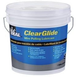 ClearGlide; Wire Pulling Lubricant, 1 gal Pail, Gel Form, Clear, 1.09