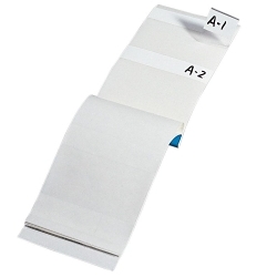 Write-On Wire Marker Booklet, 2-1/2 in L x 1 in W, White