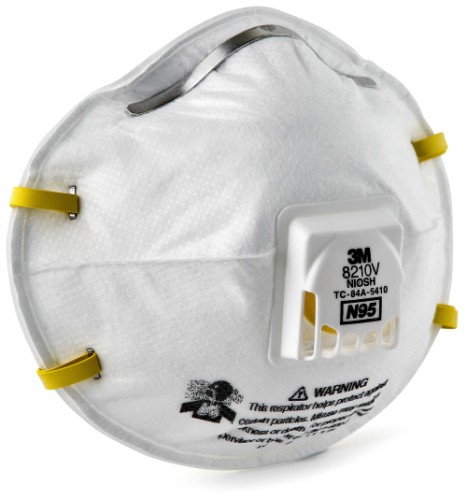 Standard Respirator, Resists: Non-Oil Based Particles