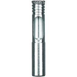 Tile Drill Bit, 5/16 in Drill Bit x 2-1/4 in L, 1-3/8 in Cutting, 3/8 in Straight Shank