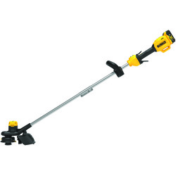 Cordless String Trimmer, 13 in W Cutting, 38 in L Straight Shaft