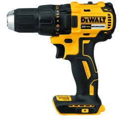 Brushless Cordless Drill/Driver, 1/2 in Chuck, 20 V, 7.52 in OAL