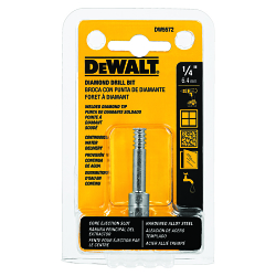 Tile Drill Bit, 1/4 in Drill Bit, 3/8 in Straight Shank