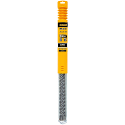 HIGH IMPACT CARBIDE; 4-Cutter Hammer Drill Bit, 1-1/4 in Drill Bit, 45/64 in SDS-Max Shank