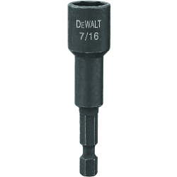  Magnetic Nut Driver, 7/16 in Drive, Steel, 7/16 in Hex
