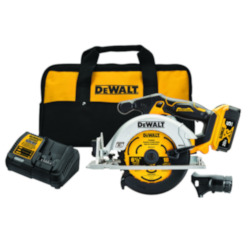 Brushless Cordless Circular Saw Kit 6-1/2 in Dia Blade, 5/8 in Arbor/Shank