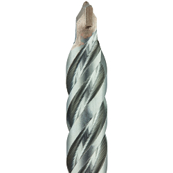 2-Cutter Masonry Drill Bit, 3/4 in Drill Bit, Round Cutting, 25/64 in SDS-Plus Shank