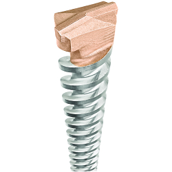 2-Cutter Masonry Drill Bit, 1/2 in Drill Bit, 45/64 in SDS-Max Shank