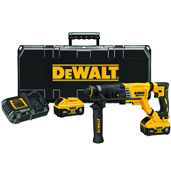 Brushless Cordless Rotary Hammer Kit 1-1/8 in SDS-Plus;/Keyless Chuck, 20 V DC