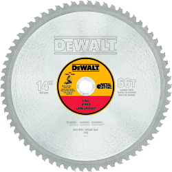 Circular Saw Blade, 14 in Dia x 0.076 in THK, 1 in Arbor, Steel Blade