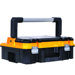 TSTAK; Long Handle Mobile Stackable Tool Case, 17-7/8 in H x 13 in W x 17-1/4 in D, Plastic