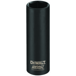  Deep Length Socket, Imperial, 1/2 in Square Drive, 7/16 in