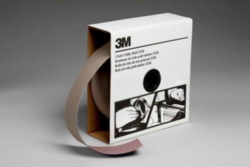 Utility Cloth Roll, 211K, grade 180, 2 in x 150 ft (50.8 mm x 45.72 m)