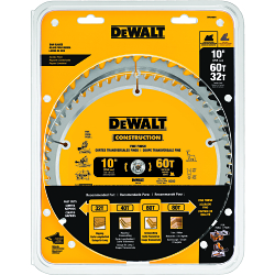 Combo Large Diameter Thin Kerf Circular Saw Blade, 10 in Dia x 0.069 in THK