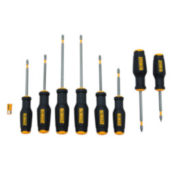 MAX FIT; Screwdriver Set, 8 Pieces, Rubber