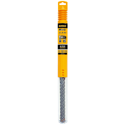 HIGH IMPACT CARBIDE; 4-Cutter Hammer Drill Bit, 1-3/8 in Drill Bit, 1-3/8 in SDS-Max Shank