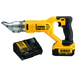 Double Cut Cordless Swivel Head Shear Kit 18 ga Mild Steel