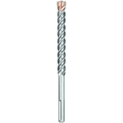4-Cutter Hammer Drill Bit, 2 in Drill Bit, 2 in SDS-Max Shank