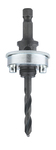 Standard Hole Saw Arbor, 3/8 in, 1/4 in Pilot Drill, Steel