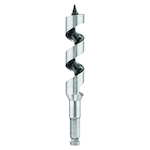 Short Power Ship Auger Bit, 7/8 in Dia, 6 in OAL, 4 in L Hollow Center Flute, 7/16 in Shank