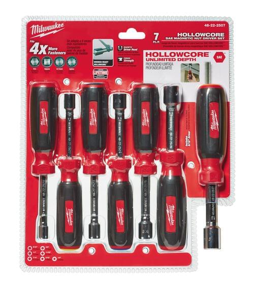 HollowCore 48-22-2507 Magnetic Nut Driver Set