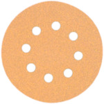 Coated Abrasive Hook and Loop Disc, 5 in Dia, 80 Grit