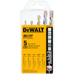 Step Drill Bit Set, 1/8 in Min Drill Bit, 3/8 in Max Drill Bit