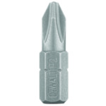 Standard Single End Screwdriver Bit, #2 Phillips; Point, 1 in OAL