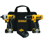 Compact Cordless Drill/Driver/Impact Driver Combo Kit , Drill Driver