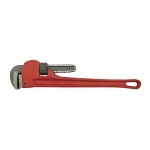 Pipe Wrench, 18 in OAL, Hook Jaw, Steel Handle