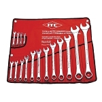 Raised Panel Combination Wrench Set, 16 Pieces, 6 to 32 mm