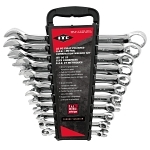Raised Panel Combination Wrench Set, 22 Pieces