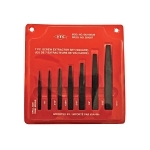 Square Screw Extractor Set, 1/8 to 9/16 in, 7 Pieces